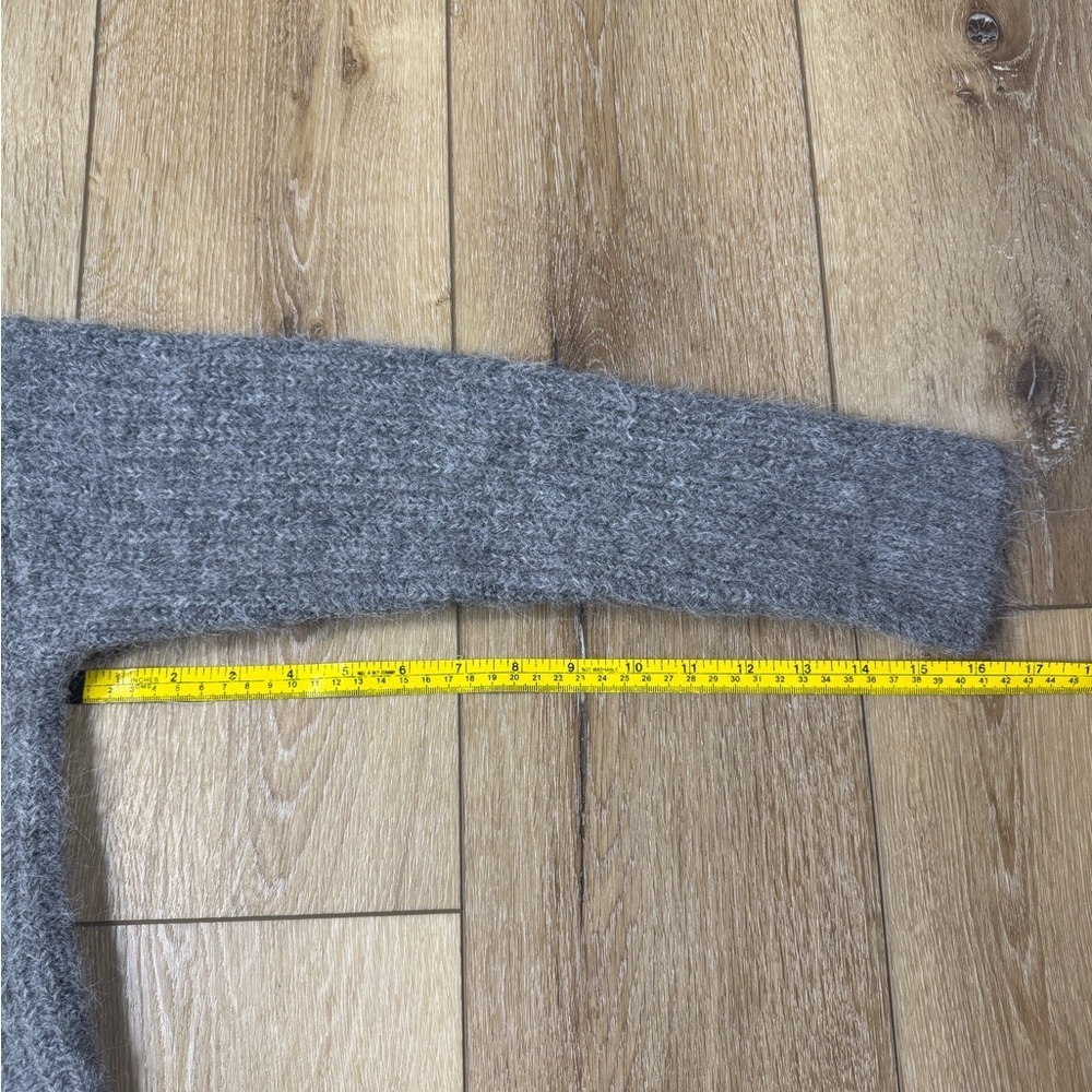 NWT!!! Express Charcoal Oversized Women's Cowl Neck Sweater Small 1/4 Zip - Picture 13 of 14